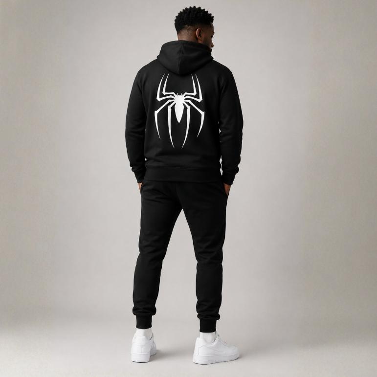 Black Graphic Hoodie – Soft Premium Pullover Roydel Graphic Tee's