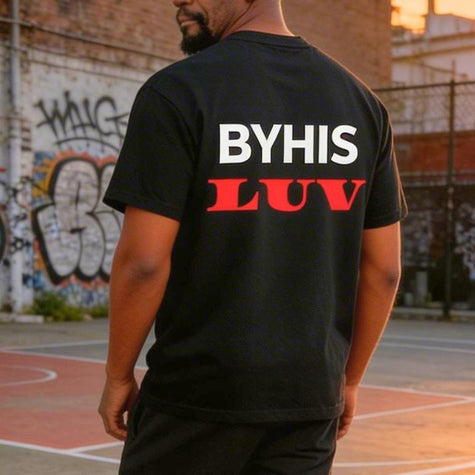 BYHIS LUV T-Shirt – Black  heavyweight t-shirt Roydel Graphic Tee's