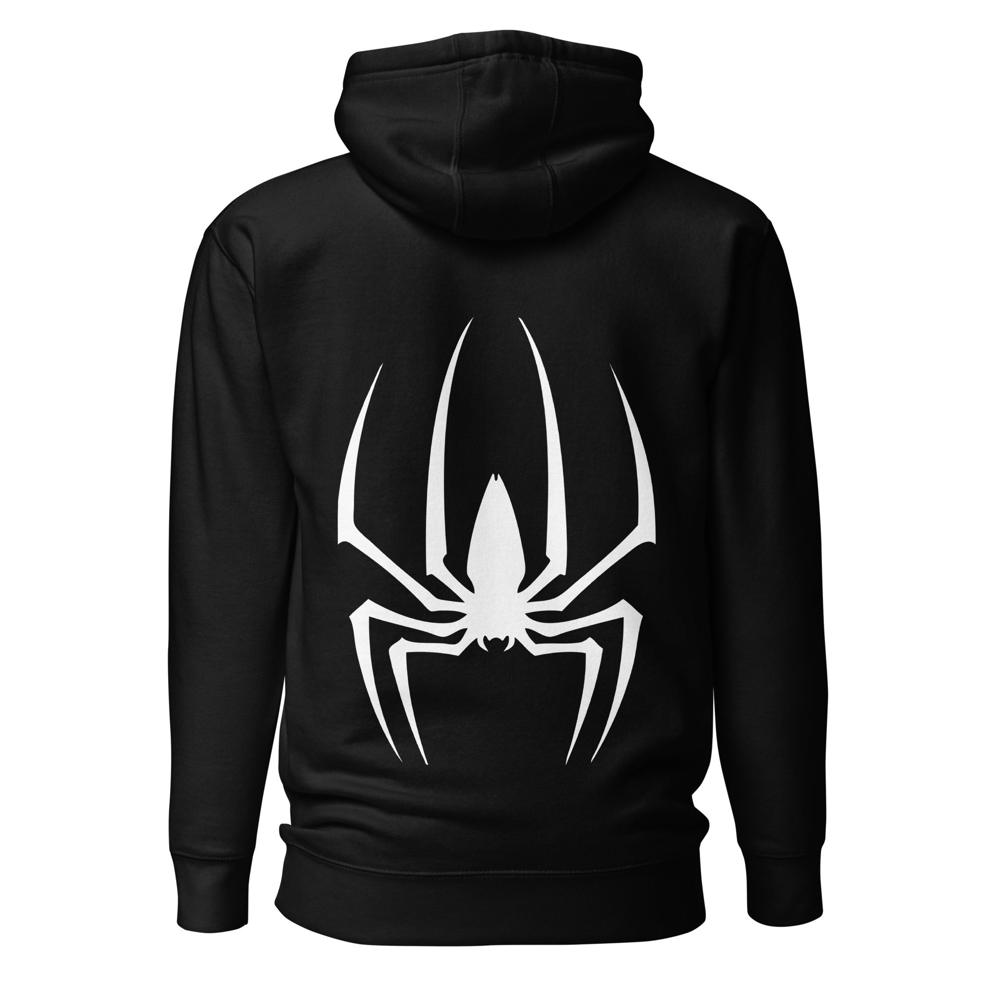 Black Unisex Spider Hoodie Roydel Graphic Tee's