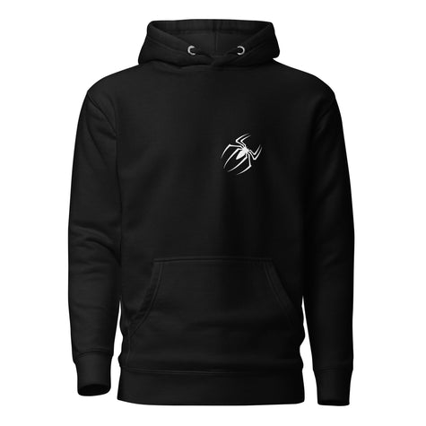 Black Unisex Spider Hoodie Roydel Graphic Tee's